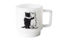 Hugging Cats Glass Mug