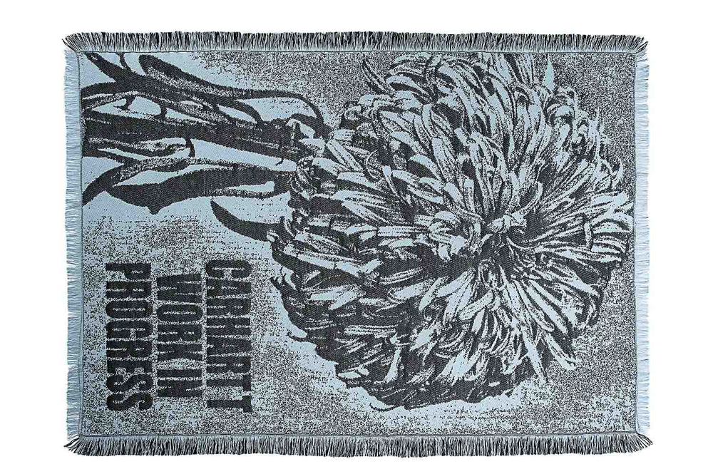 Chrysanthemen-Webdecke (120x170 cm)