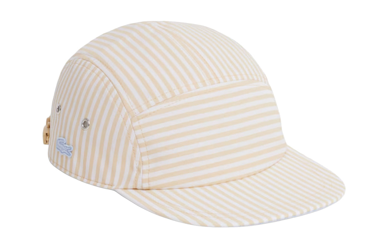 Striped Poplin Jockey Cap