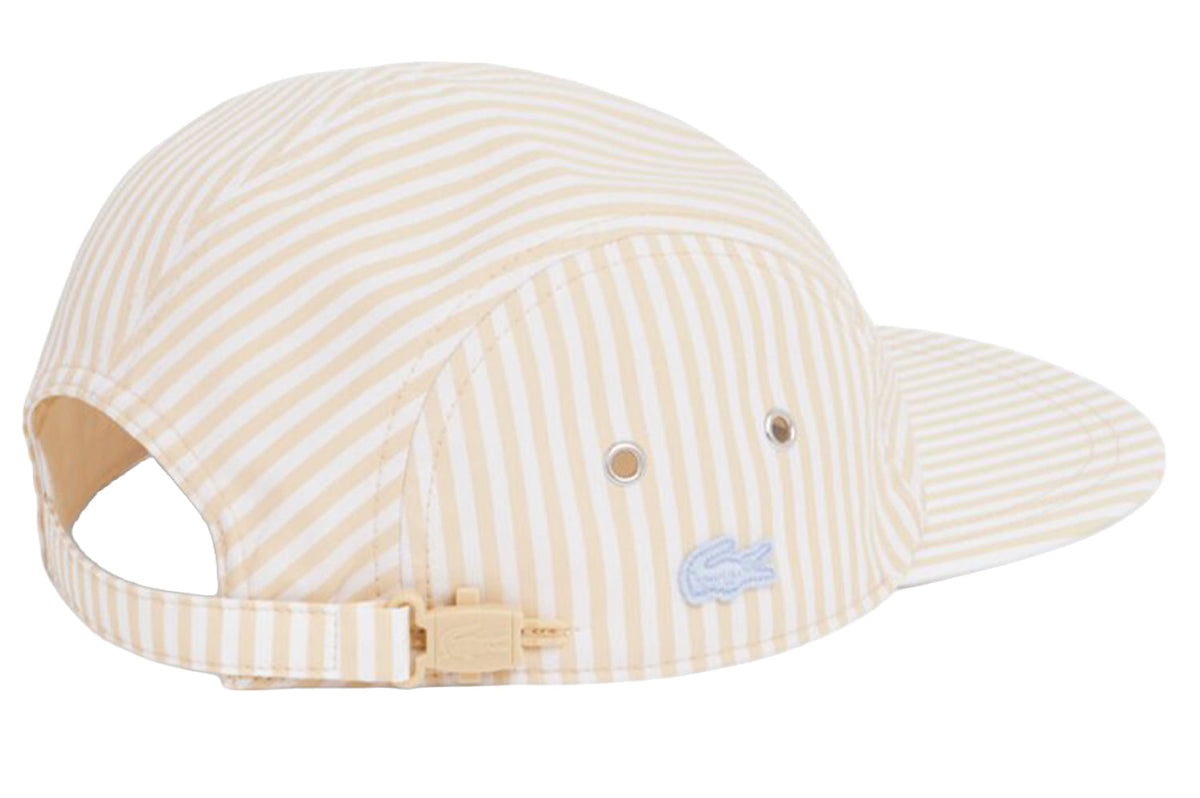 Striped Poplin Jockey Cap